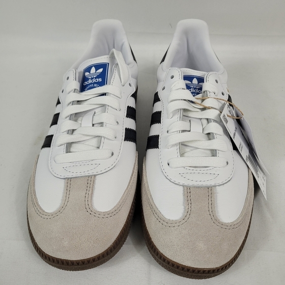 Adidas Originals Samba OG (WHITE/BLACK/CLEAR GRANITE) Womens Shoes IG9030 Sz 7.5 - Picture 2 of 10